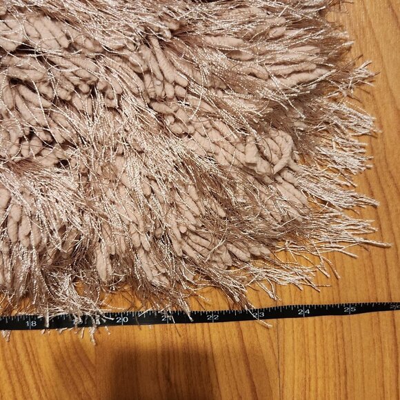 Coffee Brown Faux Fur Pillow Sham || 15x22 EUC - Picture 8 of 9